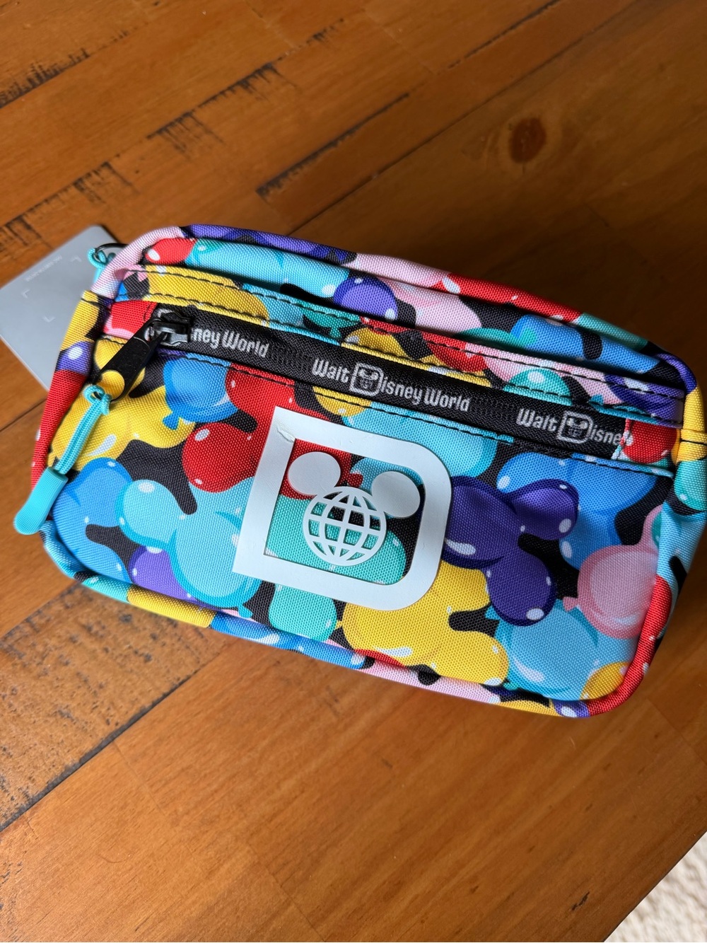 Disney Mickey Mouse fanny pack-Multicolor Mickey Balloon Ear Pattern  Pouch NWT